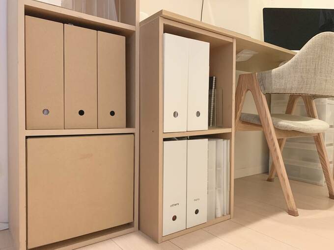 ダンボールスタンドファイルボックス