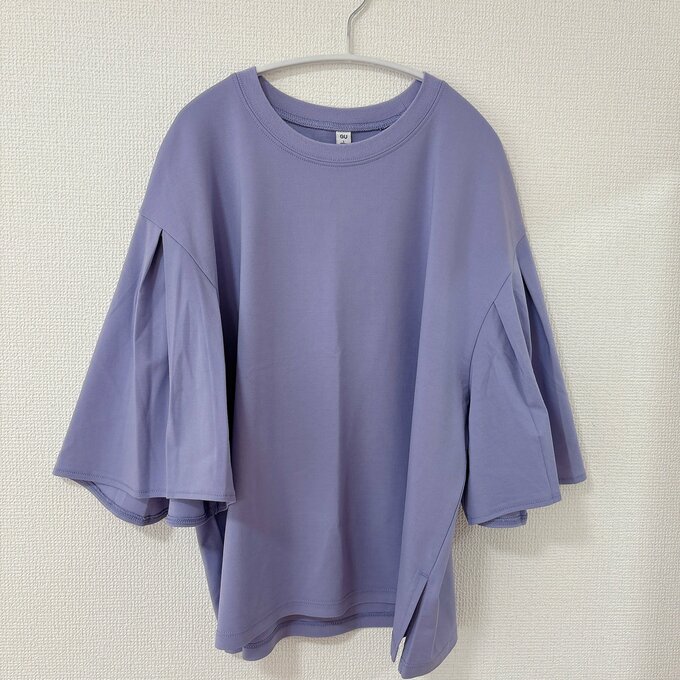 フレアスリーブT　パープル