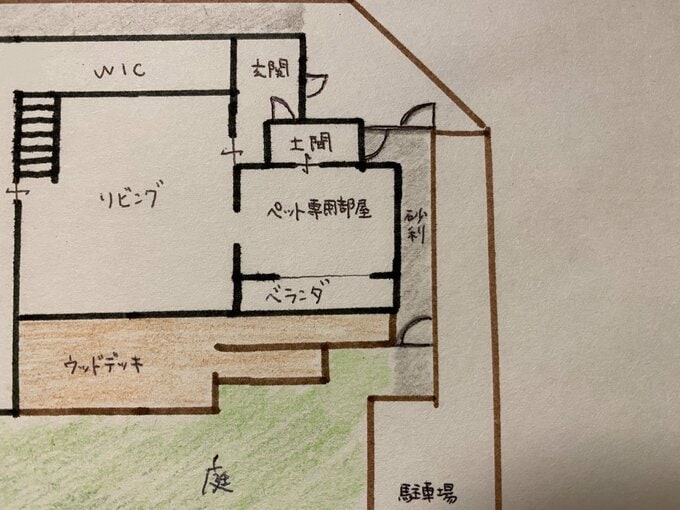 土間の間取り図