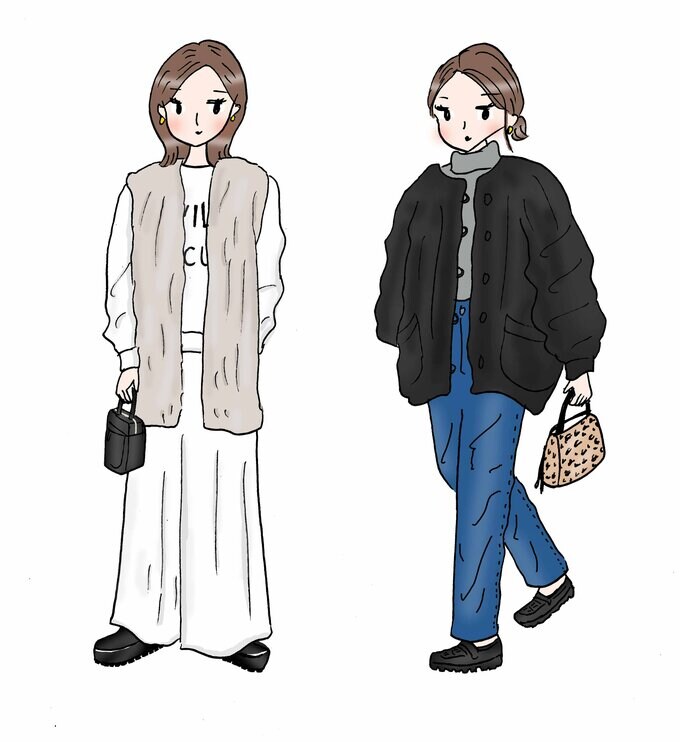 コーデイラスト2体