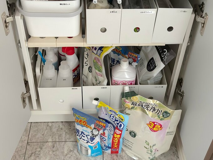 つうさん洗面所収納