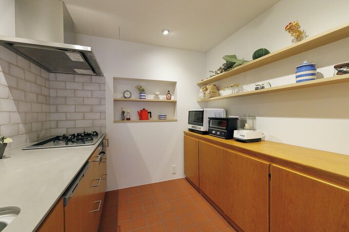 キッチンはゆったりとしたワークトップを確保