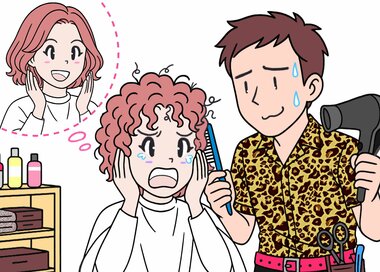 ＜間違い探し＞パーマで大失敗（涙）！どこが違う？2つの絵から見つける5つの間違い