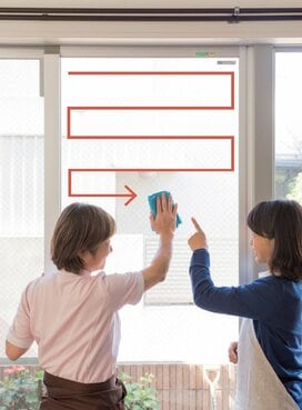 2ステップで窓ガラスできれいにする方法！プロの技を大掃除で活用して！