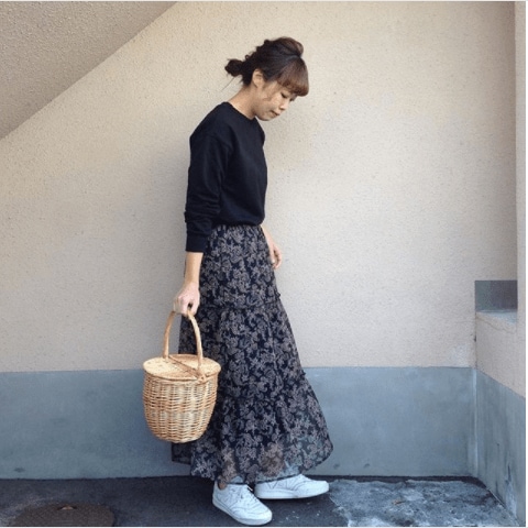 透け感スカート