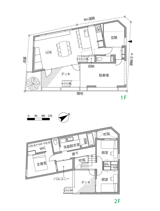 この家の平面図