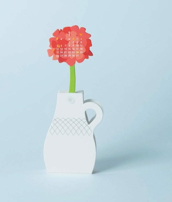 花瓶カレンダー