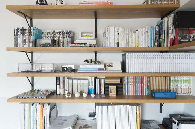 ワークスペースの造作棚