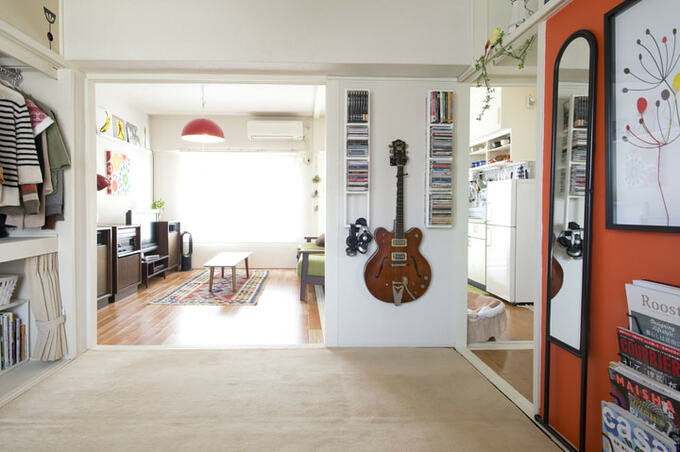 襖を取って回遊性ある間取りに