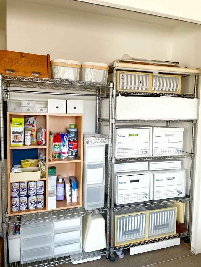 キッチンから持ってきたワイヤーラック