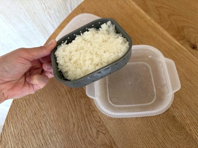ごはんをいれた様子