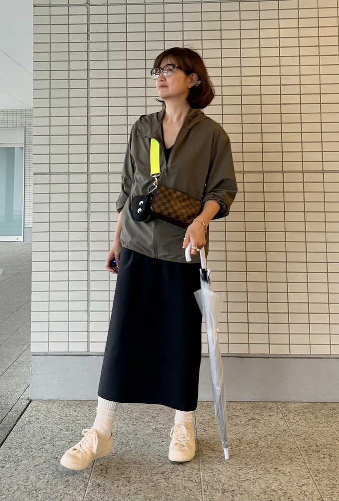 河村さん雨の日コーデ2