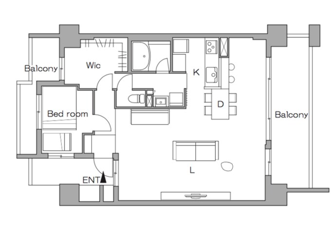 リノベーション後の間取り図