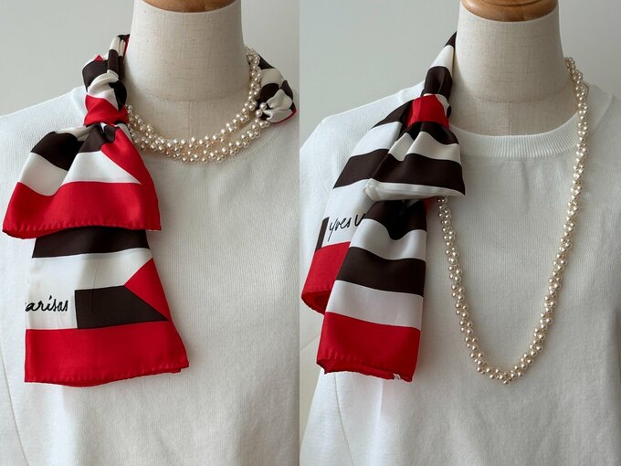 スカーフアレンジ