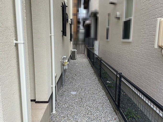 防犯対策の砕石