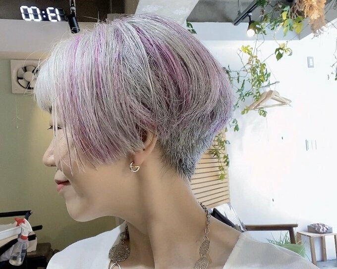 グレイヘアポイントカラー