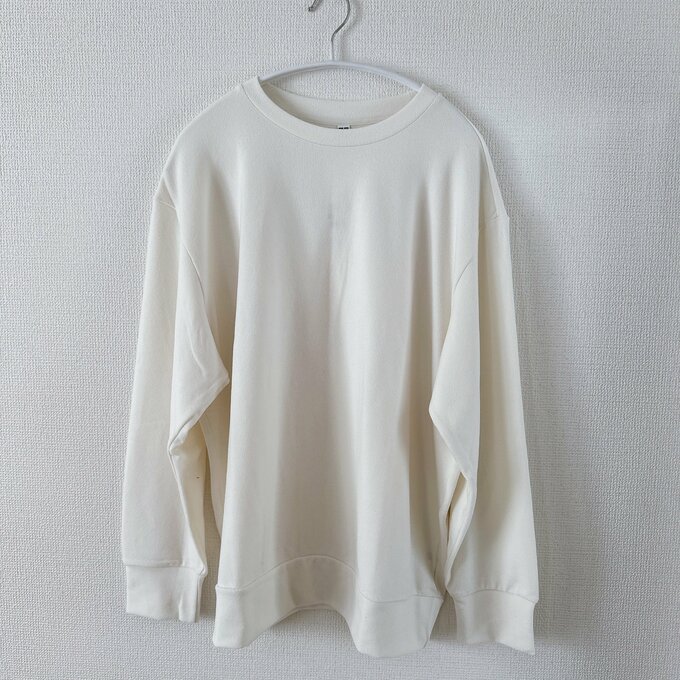 ソフトニットフリースクルーネックT正面