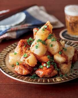 山本ゆりさんの大根と甘辛鶏のから揚げ。塩＆甘辛味が新感覚