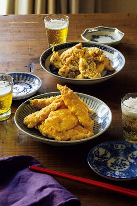 鶏胸肉の“高コスパ”おつまみ「鶏胸肉のとり天」。外はカリッと中はふっくら