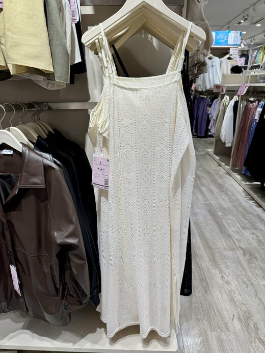 レースレイヤーキャミワンピース