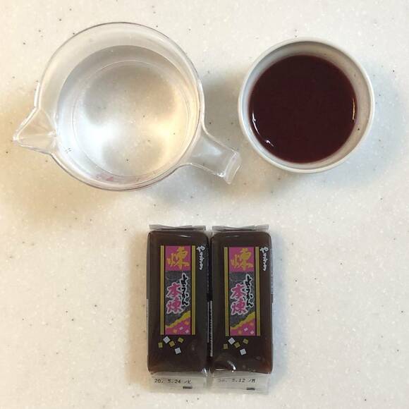 フルーツ水ようかんの材料