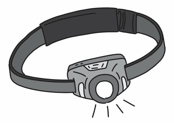 ヘッドライトのイラスト