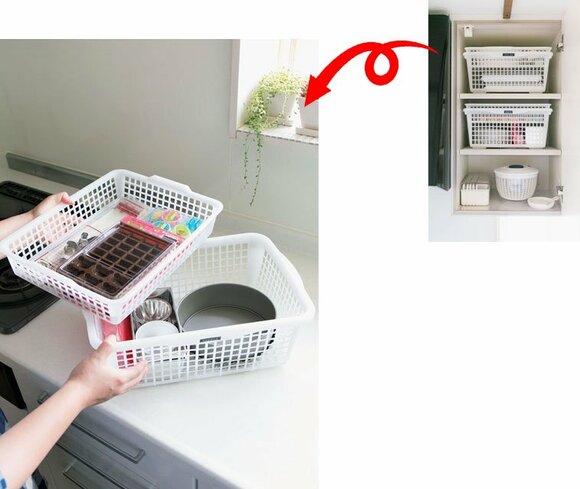 引き出しの中は細かく仕切ってムダなスペースをつくらず収納