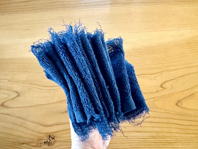 タオルをちぎってつくるウエス