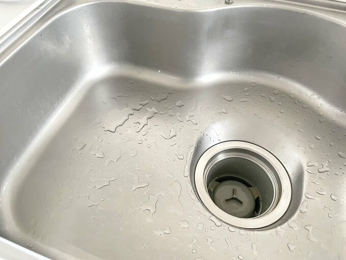 キッチンシンクの清掃後