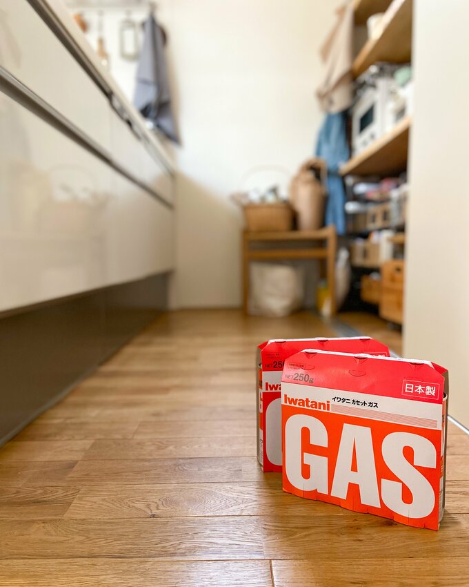 カセットコンロ用のガス