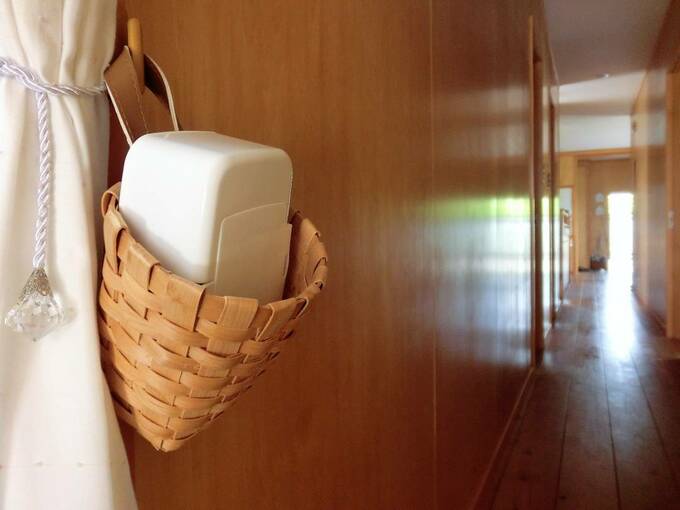 掃除グッズがすぐ手の届くところにある