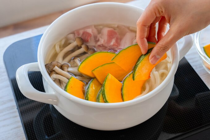 カボチャを入れる