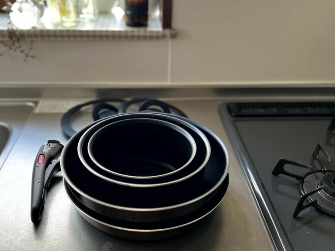 ティファールのフライパンセット