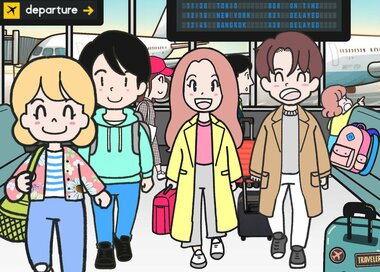 卒業旅行に出かけよう…どこが違う？5つ見つけたらエラい＜間違い探し＞