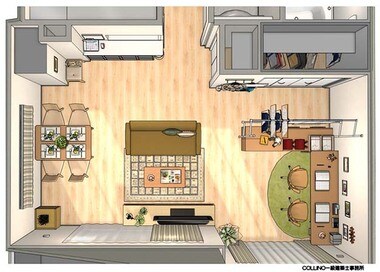 片づくリビングダイニングのつくり方。機能別に空間を分けてリバウンド防止