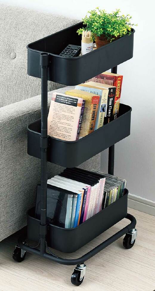 山善　バスケットスリムトローリー