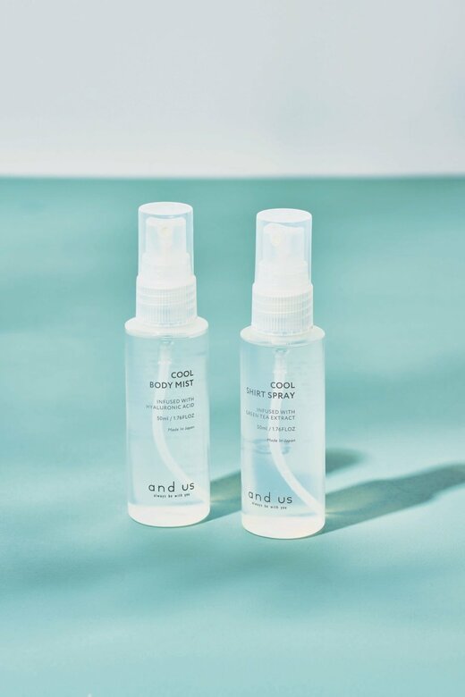 and us クールボディミスト ・and us クールシャツスプレー（衣類用）
