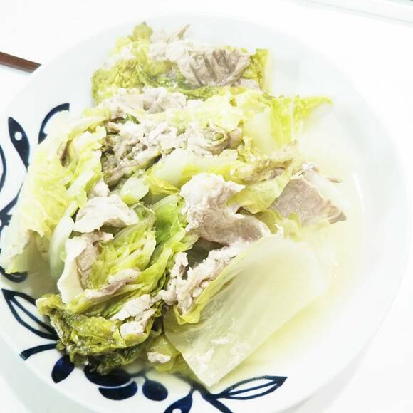 白菜と豚肉の重ね蒸し