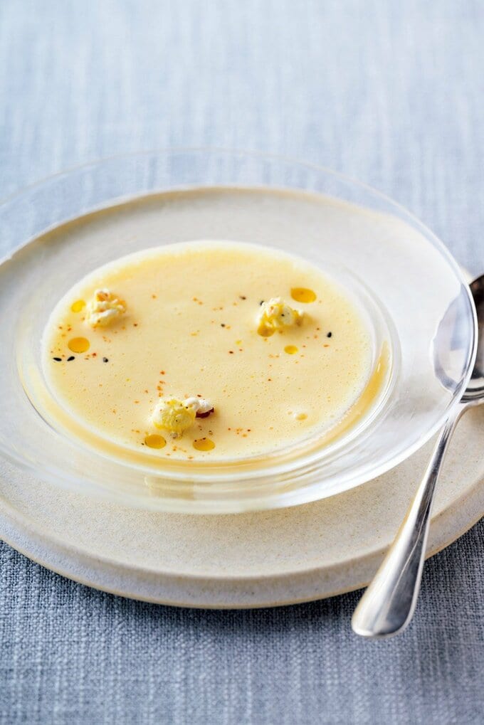 冷たいコーンポタージュ