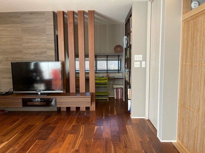 リビング奥にある学習スペース