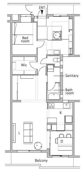 リノベーション後の間取り図