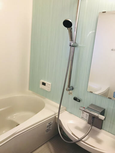 離婚が理由で売りに出された家のバスルーム