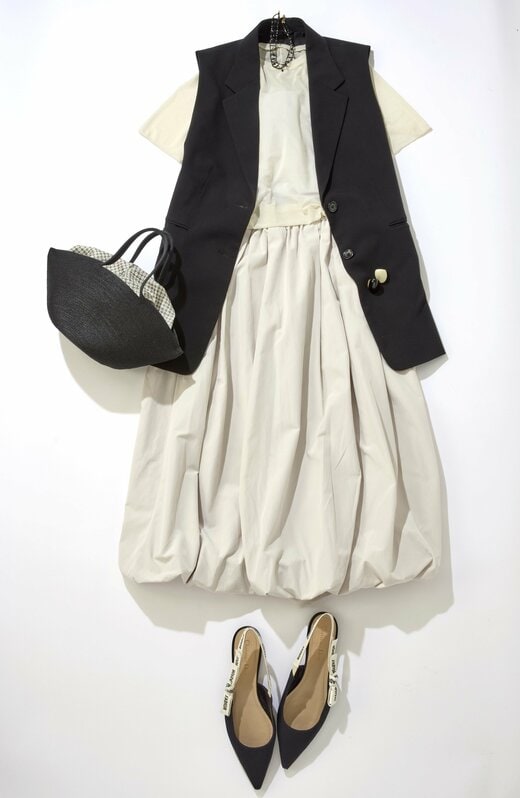 バルーンスカートコーデ1