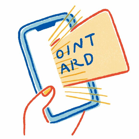 イラストスマホポイントカード