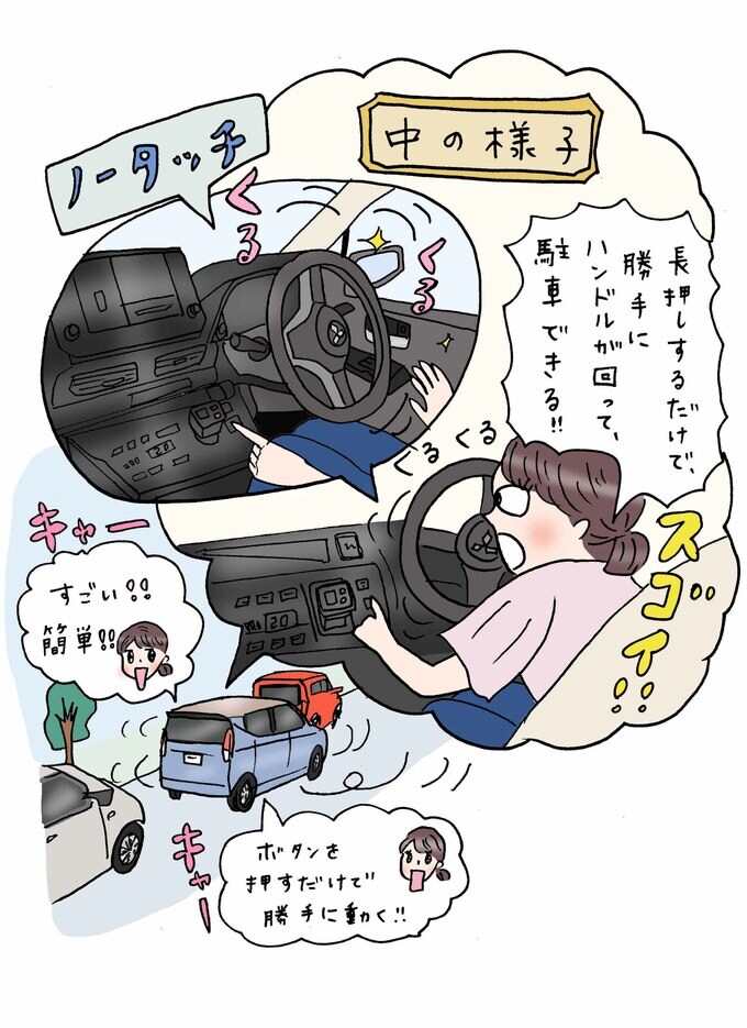駐車するイラスト