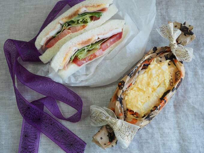 抜け感が出てむしろおしゃれなハロウィーン演出に