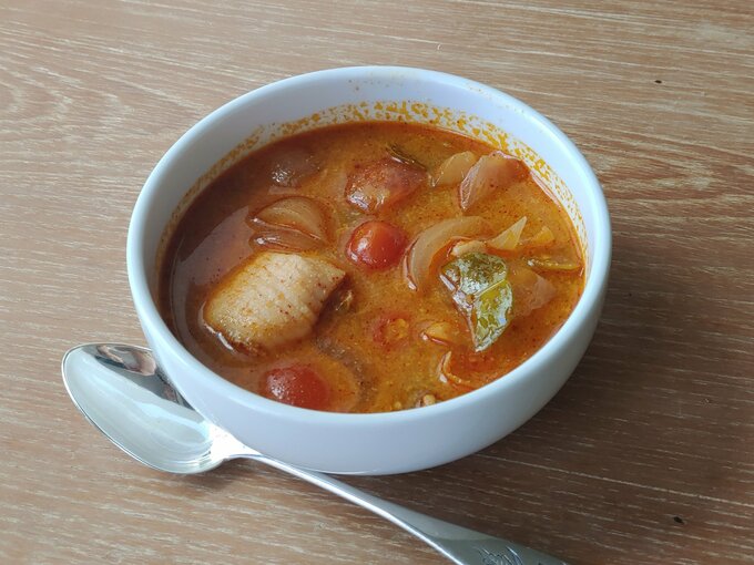 ナンプラーを使った魚のスープ「トムヤムプラー」