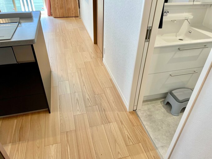 キッチンと洗面所