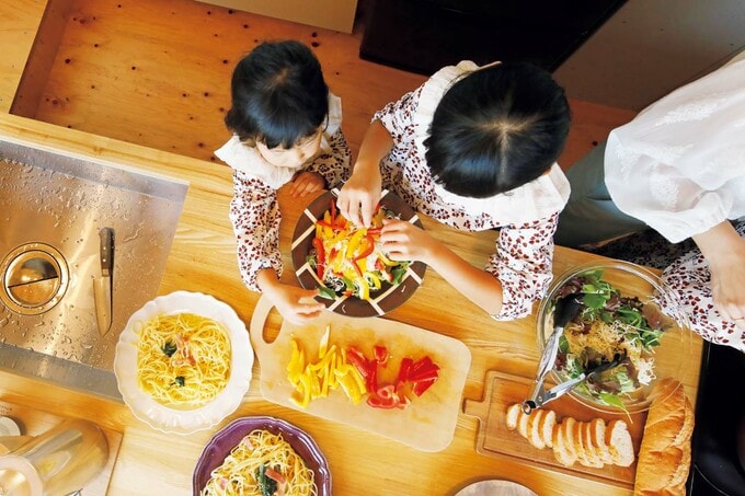 会話が弾むキッチン