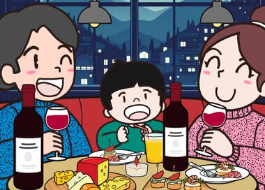 ワインとおつまみが最高。どこが違う？5つ見つけたらエラい＜間違い探し＞